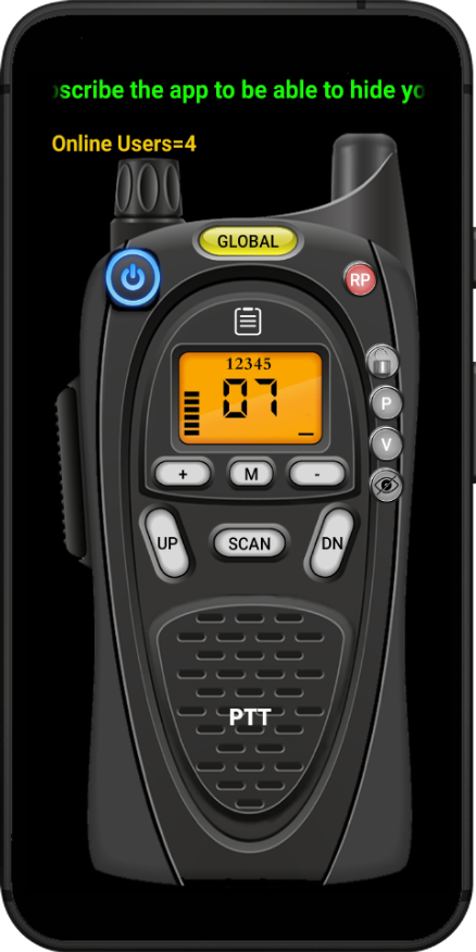 لاسلكي احترافي عبر الإنترنت: حوّل هاتفك إلى Walkie Talkie بسهولة screenshot 2