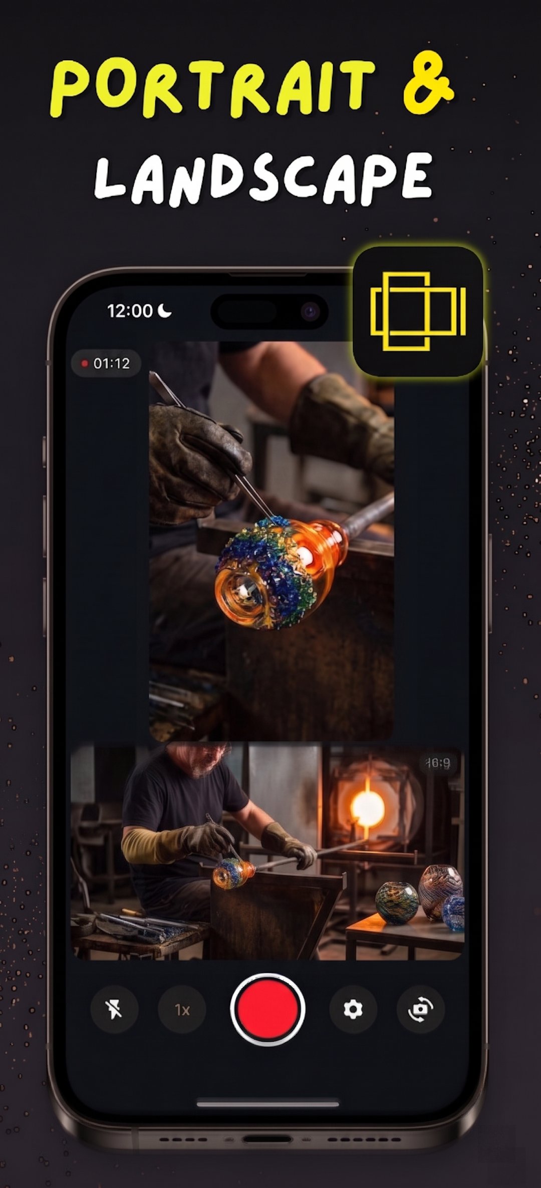 تطبيق لتصوير الفيديو أفقي وعمودي في نفس الوقت بدقة 4K screenshot 2
